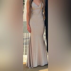 Elegant Champagne Ellie Wilde Gown